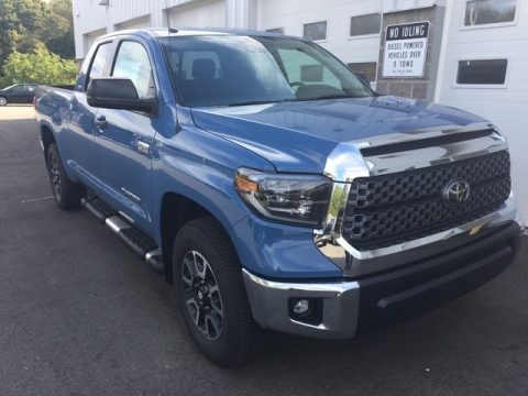 Cavalry Blue Toyota Tundra TRD Off Road Double Cab 4x4.  Click to enlarge.