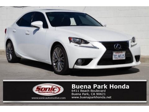 Ultra White Lexus IS 250 F Sport.  Click to enlarge.