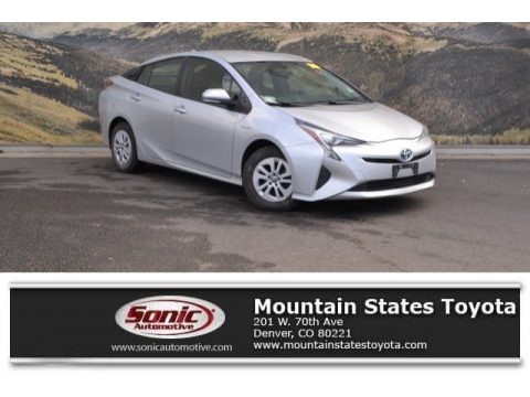 Classic Silver Metallic Toyota Prius Two.  Click to enlarge.