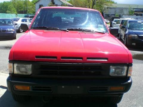 Ultra Red Nissan Pathfinder XE.  Click to enlarge.