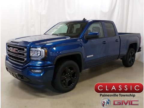 Stone Blue Metallic GMC Sierra 1500 Limited Elevation Double Cab 4WD.  Click to enlarge.