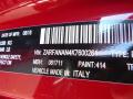 Alfa Romeo Color Code 414 Alfa Rosso (Red) #18