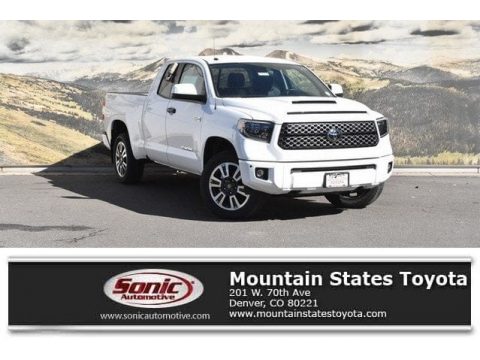 Super White Toyota Tundra TRD Sport Double Cab 4x4.  Click to enlarge.