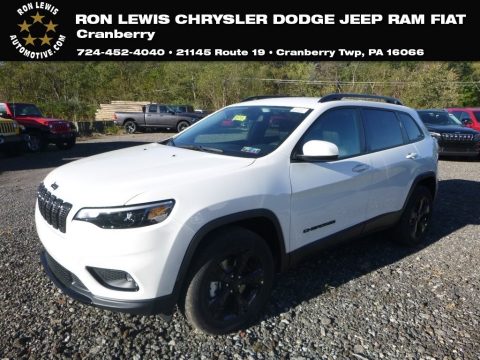 Pearl White Jeep Cherokee Latitude Plus 4x4.  Click to enlarge.