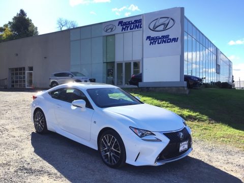 Ultra White Lexus RC 300 F Sport AWD Coupe.  Click to enlarge.