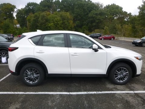 Snowflake White Pearl Mica Mazda CX-5 Sport AWD.  Click to enlarge.