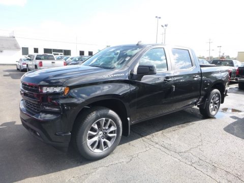 Black Chevrolet Silverado 1500 RST Crew Cab 4WD.  Click to enlarge.