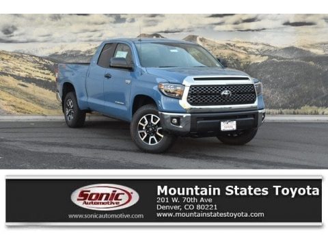 Cavalry Blue Toyota Tundra TRD Off Road Double Cab 4x4.  Click to enlarge.