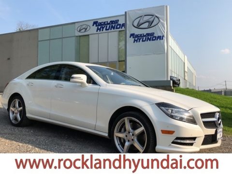 Diamond White Metallic Mercedes-Benz CLS 550 4Matic Coupe.  Click to enlarge.