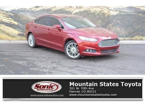 Ruby Red Ford Fusion SE EcoBoost.  Click to enlarge.