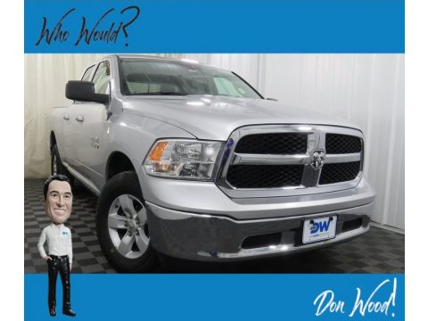 Bright Silver Metallic Ram 1500 SLT Quad Cab 4x4.  Click to enlarge.