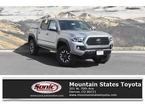 Silver Sky Metallic Toyota Tacoma SR Double Cab 4x4.  Click to enlarge.