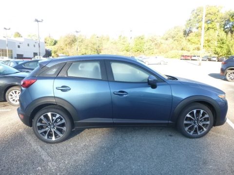 Eternal Blue Mica Mazda CX-3 Touring AWD.  Click to enlarge.