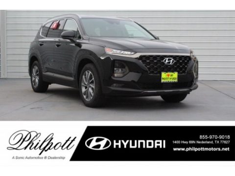 Twilight Black Hyundai Santa Fe SEL Plus.  Click to enlarge.