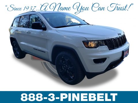 Bright White Jeep Grand Cherokee Laredo 4x4.  Click to enlarge.