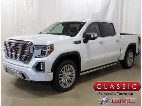 White Frost Tricoat GMC Sierra 1500 Denali Crew Cab 4WD.  Click to enlarge.