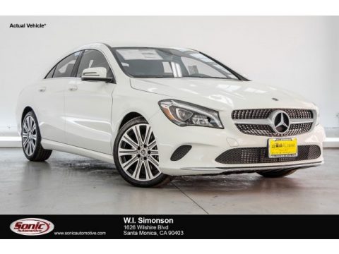 Cirrus White Mercedes-Benz CLA 250 Coupe.  Click to enlarge.