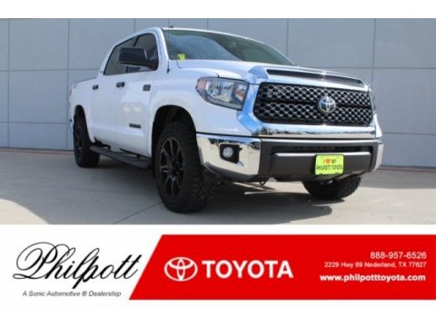Super White Toyota Tundra TSS Off Road CrewMax.  Click to enlarge.