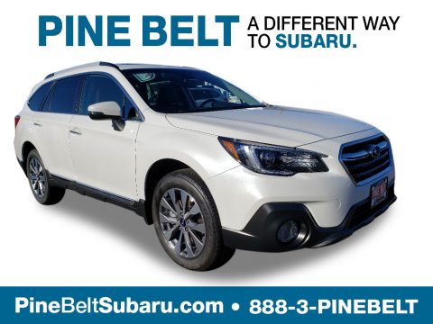 Crystal White Pearl Subaru Outback 2.5i Touring.  Click to enlarge.