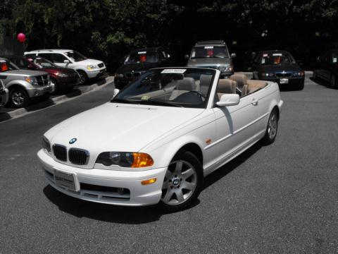 Alpine White BMW 3 Series 325i Convertible.  Click to enlarge.