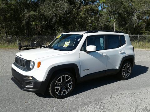 Alpine White Jeep Renegade Latitude.  Click to enlarge.