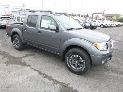 Gun Metallic Nissan Frontier Pro-4X Crew Cab 4x4.  Click to enlarge.