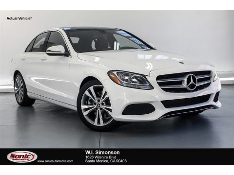 Polar White Mercedes-Benz C 300 Sedan.  Click to enlarge.