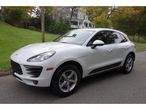White Porsche Macan .  Click to enlarge.
