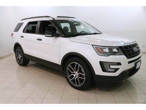 White Platinum Ford Explorer Sport 4WD.  Click to enlarge.