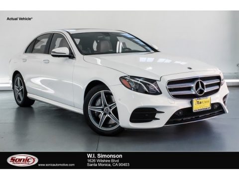 Polar White Mercedes-Benz E 300 Sedan.  Click to enlarge.