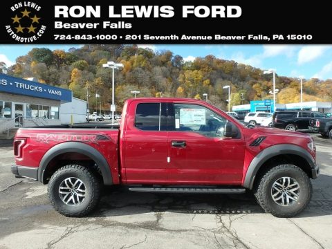 Ruby Red Ford F150 SVT Raptor SuperCab 4x4.  Click to enlarge.