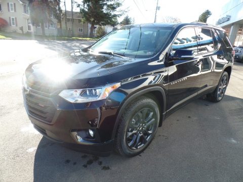 Mosaic Black Metallic Chevrolet Traverse RS AWD.  Click to enlarge.