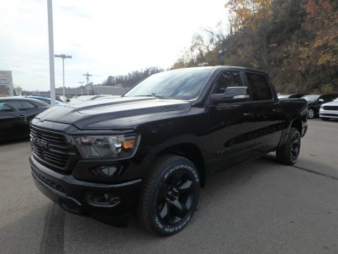 Diamond Black Crystal Pearl Ram 1500 Big Horn Crew Cab 4x4.  Click to enlarge.