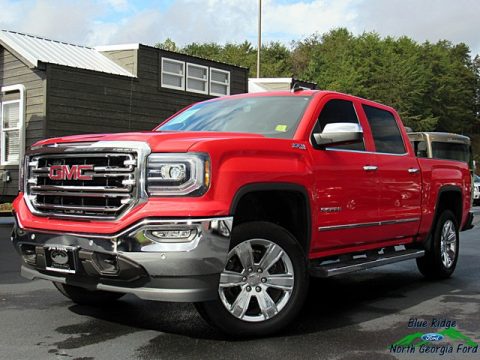 Cardinal Red GMC Sierra 1500 SLT Crew Cab 4WD.  Click to enlarge.