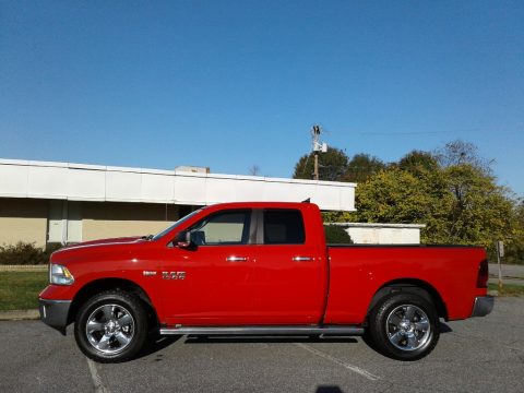 Flame Red Ram 1500 Big Horn Quad Cab 4x4.  Click to enlarge.