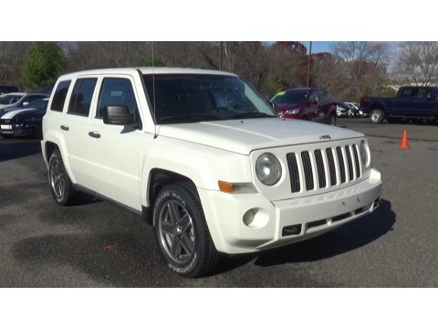 Stone White Jeep Patriot Sport 4x4.  Click to enlarge.