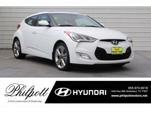 Century White Hyundai Veloster Value Edition.  Click to enlarge.