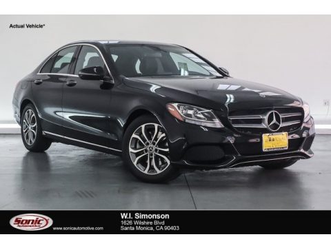 Black Mercedes-Benz C 300 Sedan.  Click to enlarge.