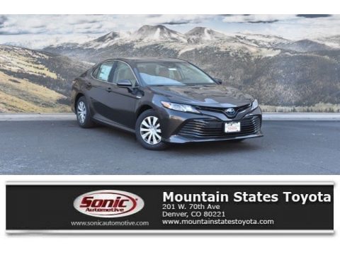 Brownstone Toyota Camry Hybrid LE.  Click to enlarge.