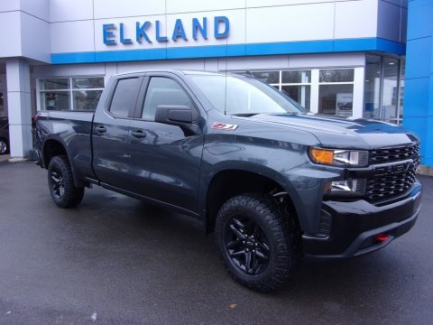 Shadow Gray Metallic Chevrolet Silverado 1500 Custom Z71 Trail Boss Double Cab 4WD.  Click to enlarge.