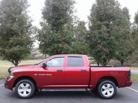 Deep Cherry Red Crystal Pearl Dodge Ram 1500 Express Crew Cab 4x4.  Click to enlarge.