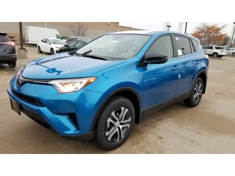 Electric Storm Blue Toyota RAV4 LE.  Click to enlarge.