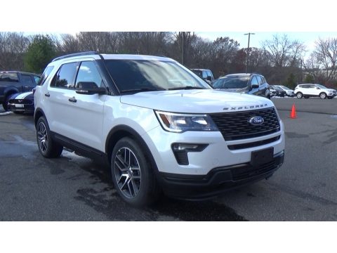 White Platinum Ford Explorer Sport 4WD.  Click to enlarge.