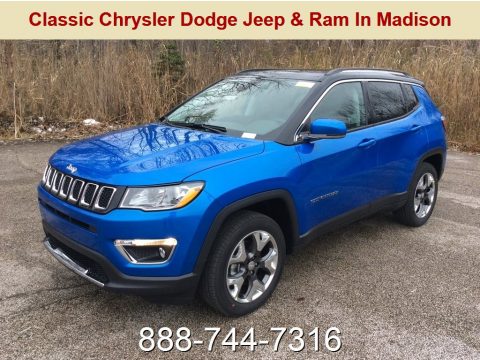 Laser Blue Pearl Jeep Compass Limited 4x4.  Click to enlarge.