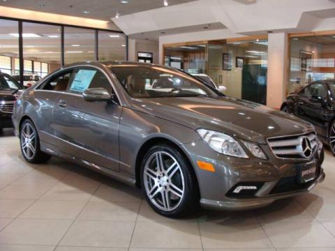 Olivine Gray Metallic Mercedes-Benz E 550 Coupe.  Click to enlarge.