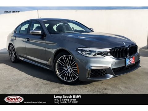 Bluestone Metallic BMW 5 Series M550i xDrive Sedan.  Click to enlarge.