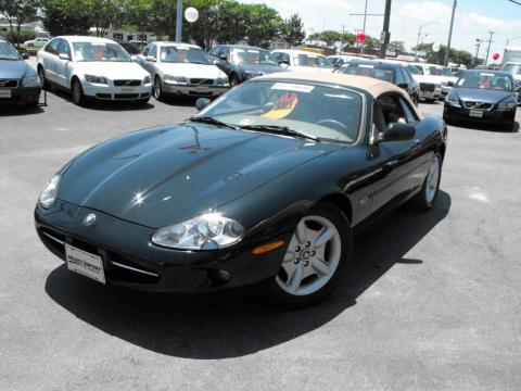 British Racing Green Jaguar XK XK8 Convertible.  Click to enlarge.