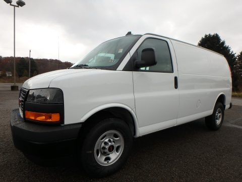 Summit White GMC Savana Van 2500 Cargo.  Click to enlarge.
