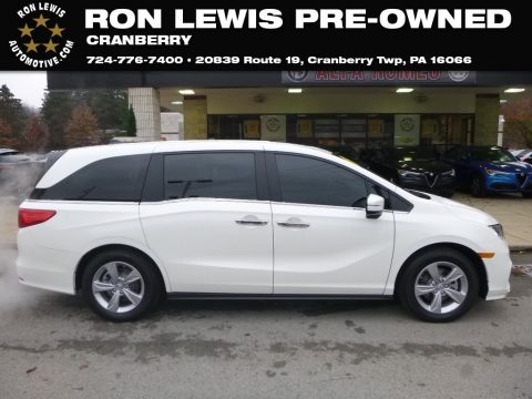 White Diamond Pearl Honda Odyssey EX-L.  Click to enlarge.