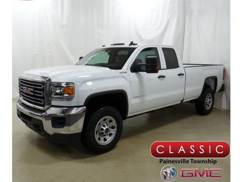 Summit White GMC Sierra 2500HD Double Cab 4WD.  Click to enlarge.